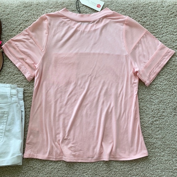 Peachy Blush color Short Sleeve Tee - Picture 6 of 7
